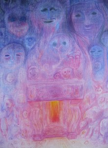 Dans la maison (les anciens), 36 x 26 cm, 2015