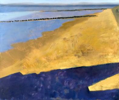 Guy de Malherbe, 2016, Vers la mer (Trouville), huile sur toile, 54x65cm