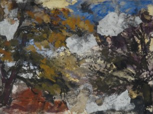 trois études, Tempera et collages, 29 x 39 cm, 2018